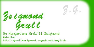 zsigmond grull business card